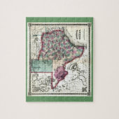Schönberg及びCo.によるテキサス州の1866人の好古家の地図 ジグソーパズル (縦)