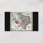 Schönberg及びCo.によるテキサス州の1866人の好古家の地図 名刺 (裏面)