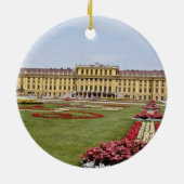 Schonbrunnのピンクの城、ウィーン、オーストリアは開花します セラミックオーナメント (裏面)