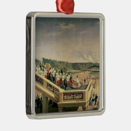 Schonbrunn宮殿の庭の宴会を招いて下さい メタルオーナメント (右)