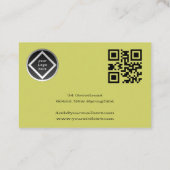 schöne Baumwipfel geschwungenen Äste grüne Blätter 名刺 (裏面)