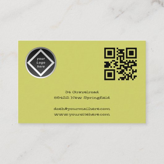 schöne Baumwipfel geschwungenen Äste grüne Blätter 名刺 (裏面)