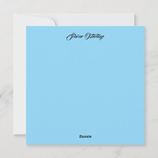 Schöne Ostertage und bunte Eier シーズンカード (裏面)