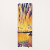 Schöner Sonnenaufgang als Aquarell Design ヨガマット (裏面)