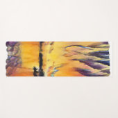 Schöner Sonnenaufgang als Aquarell Design ヨガマット (正面(横))
