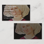 Schongauerマーティン(B著若い女性のポートレート 名刺 (正面/裏面)