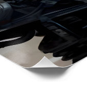 schönheit auf dem Motorrad kunstwerk ポスター (コーナー)