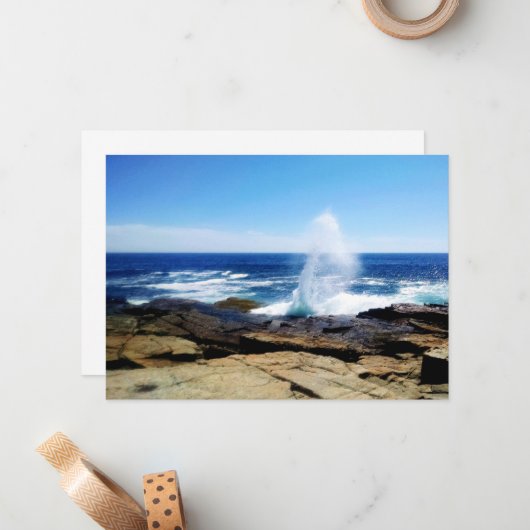 Schoodic Point ノートカード (正面/裏面インサイチュ)