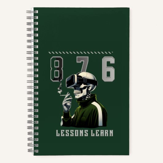 School 876 LESSONS LEARN Spiral Notebook ノートブック (正面)