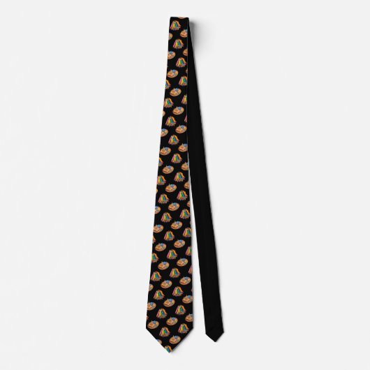School Art Teacher Pattern Necktie Tie ネクタイ (正面)