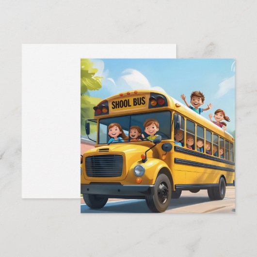 School Bus Children シーズンカード (正面/裏面)