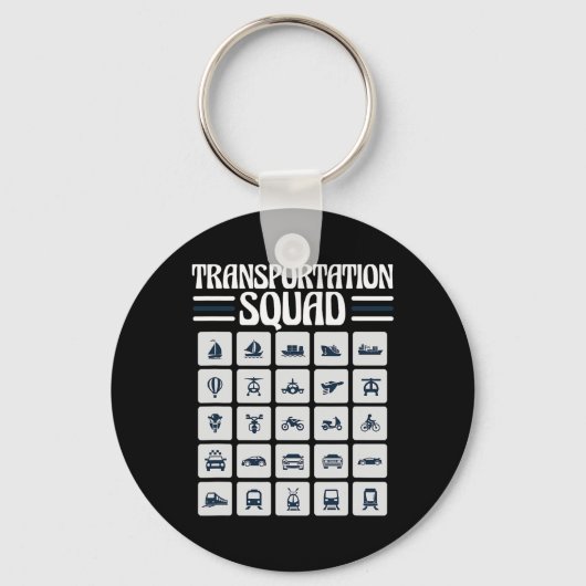 School Bus Driver Back To School Funny Transportat キーホルダー (正面)