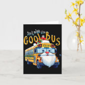 School Bus Driver Christmas Dont Miss The Cool Bus カード (黄色い花)