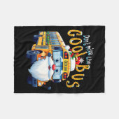 School Bus Driver Christmas Dont Miss The Cool Bus フリースブランケット (正面(横))