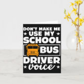 School Bus Driver Funny School Bus Drivers Quote  カード (黄色い花)