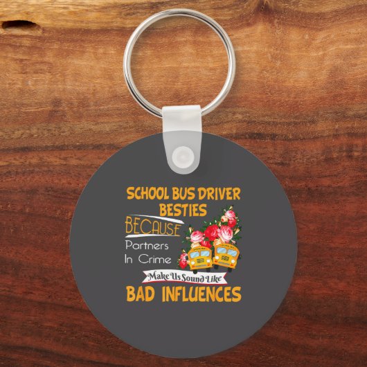 School Bus Driver Ies キーホルダー (正面)