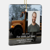 School Bus Driver  Memorial Keepsake  セラミックオーナメント (右)