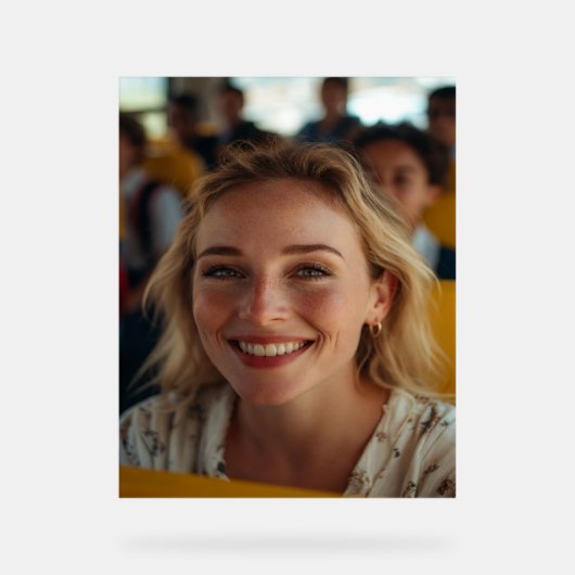 School Bus Driver Photo Customize アクリルサイン (正面)