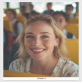 School Bus Driver Photo Customize シール (シート)