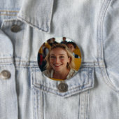 School Bus Driver Photo Customize 缶バッジ (インサイチュ)