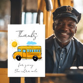 School Bus Driver Thank You Button | Bus Driver Ap カード