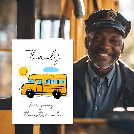 School Bus Driver Thank You Button | Bus Driver Ap カード