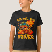 School Bus Driver Turkey Thanksgiving Gift  Tシャツ (正面)