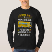 School Bus Monitor Bus Aide Attendant Student Deli Tシャツ (正面)