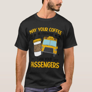 School Bus Monitor Coffee Bus Monitor Tシャツ