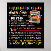 school bus safety rules ポスター (正面)