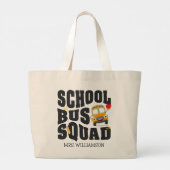 School Bus Squad ラージトートバッグ (裏面)