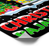 School Bus Xmas Tree Lights This Is My Christmas P ポスター (角)