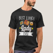 School Cafeteria Worker Lunch Lady Food Tray Best  Tシャツ (正面)