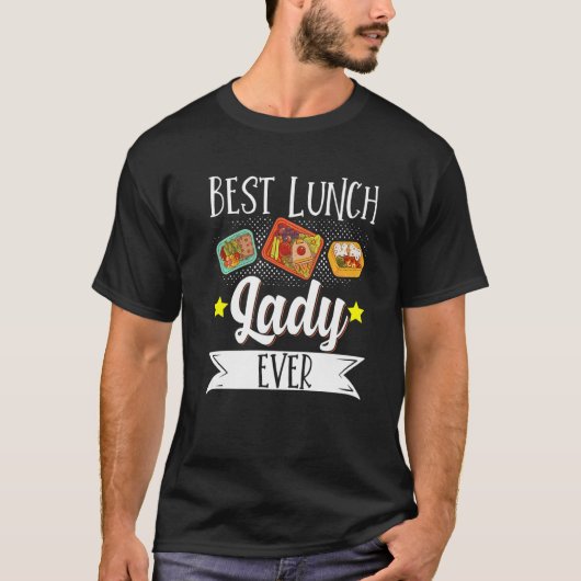 School Cafeteria Worker Lunch Lady Food Tray Best Tシャツ (正面)