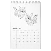 School Calendar : 2026 カレンダー (2月 2027)