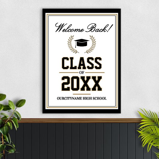School Colors Class Reunion Welcome ポスター