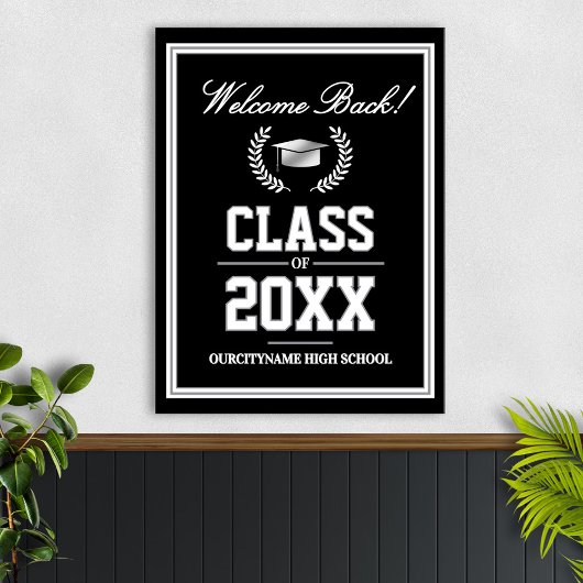 School Colors Class Reunion Welcome ポスター