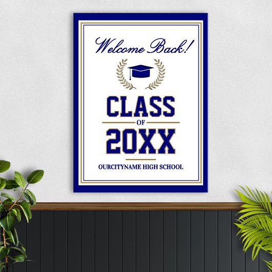 School Colors Class Reunion Welcome ポスター