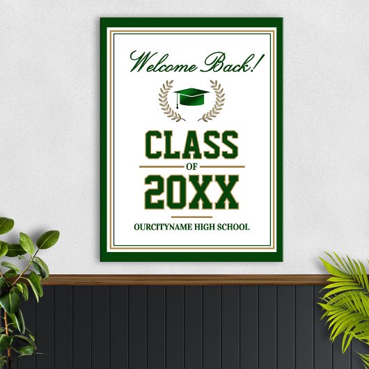 School Colors Class Reunion Welcome ポスター