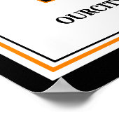 School Colors Class Reunion Welcome ポスター (角)