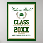 School Colors Class Reunion Welcome ポスター (正面)