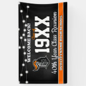 School Colors Class Reunion Welcome Banner 横断幕 (縦)