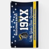 School Colors Class Reunion Welcome Banner 横断幕 (縦)