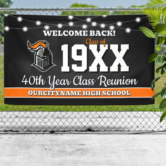 School Colors Class Reunion Welcome Banner 横断幕