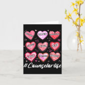 School Counseling Counselor Life Hearts School Val カード (黄色い花)