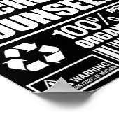 School Counselor 100% Organic ポスター (角)