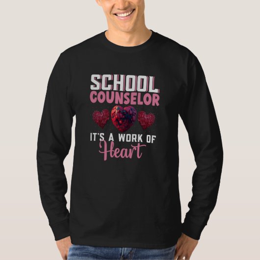 School Counselor Appreciation Valentine's Day Scho Tシャツ (正面)