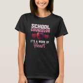 School Counselor Appreciation Valentine's Day Scho Tシャツ (正面)