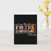 School Counselor It's Me Hi I'm The Counselor Back カード (黄色い花)