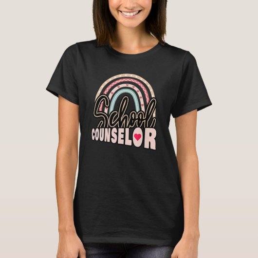 School Counselor Rainbow  Women Tシャツ (正面)